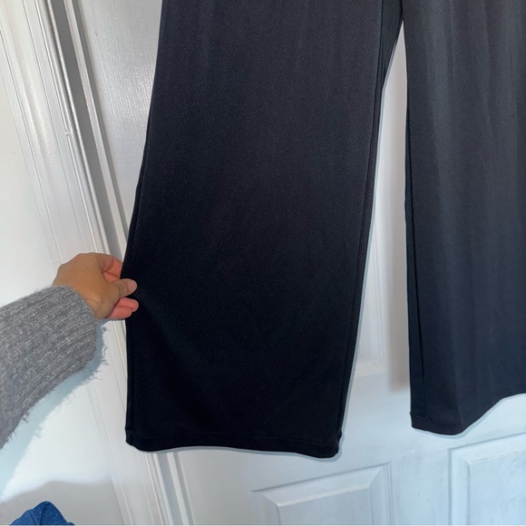 New Uniqlo Pull-on Wide Leg Black Pants M - Picture 3 of 7